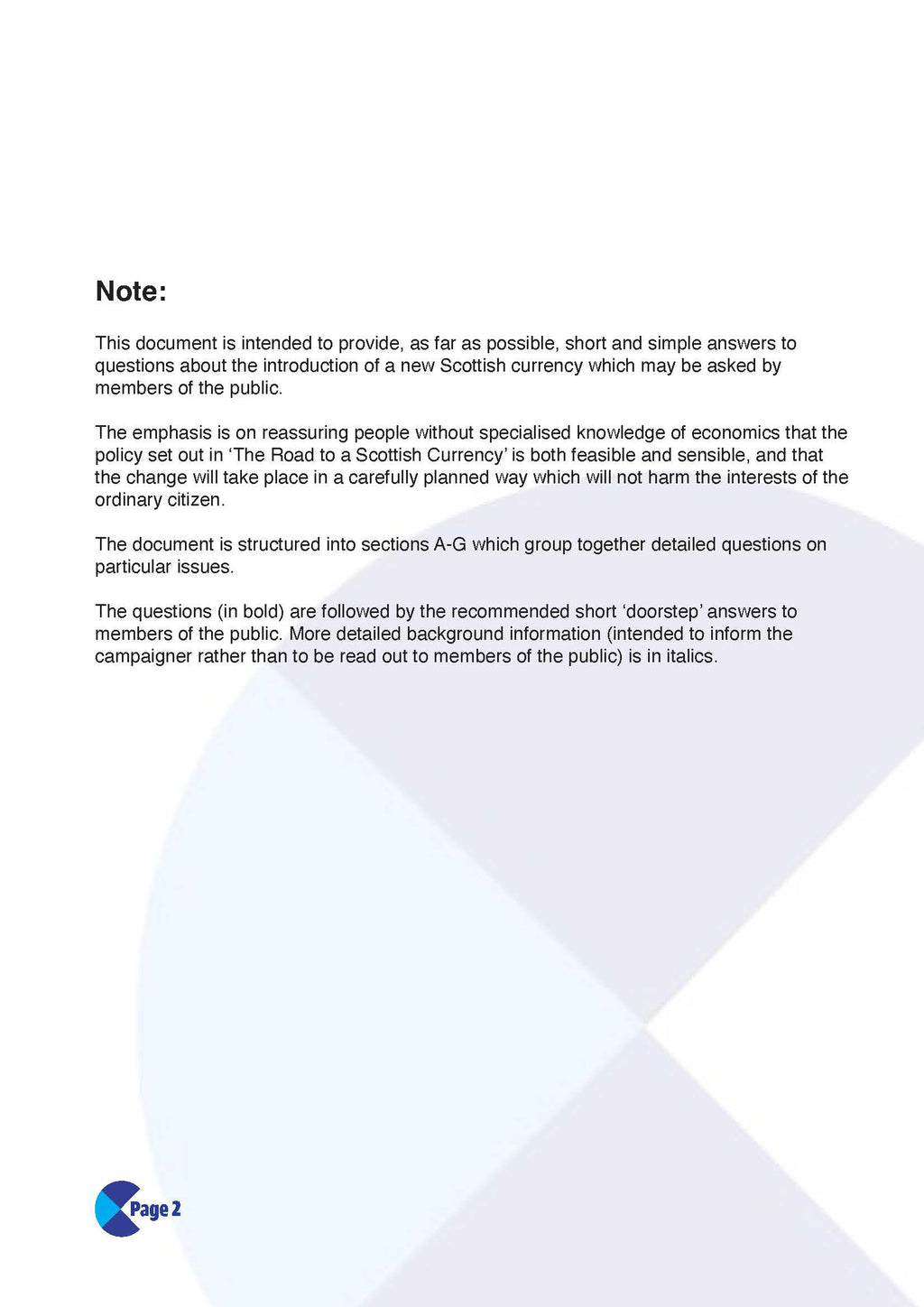 Currency Question & Answer Report
